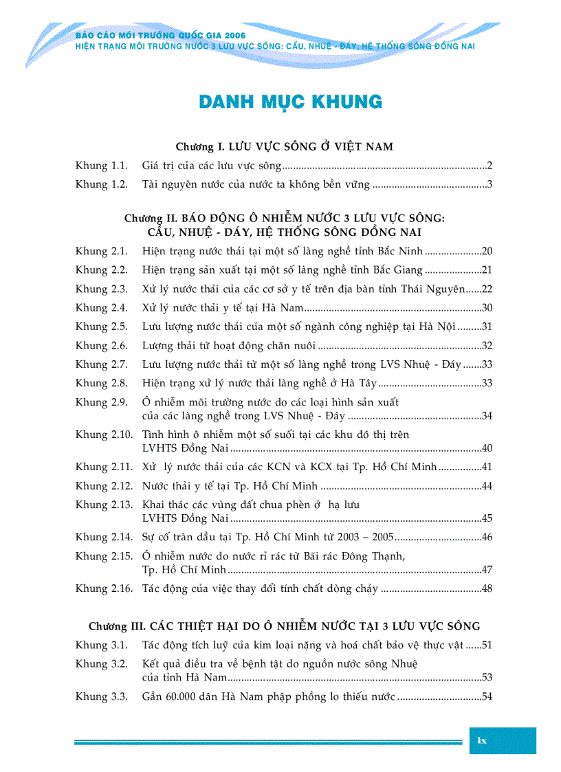 image for page Báo cáo môi trường quốc gia 2006