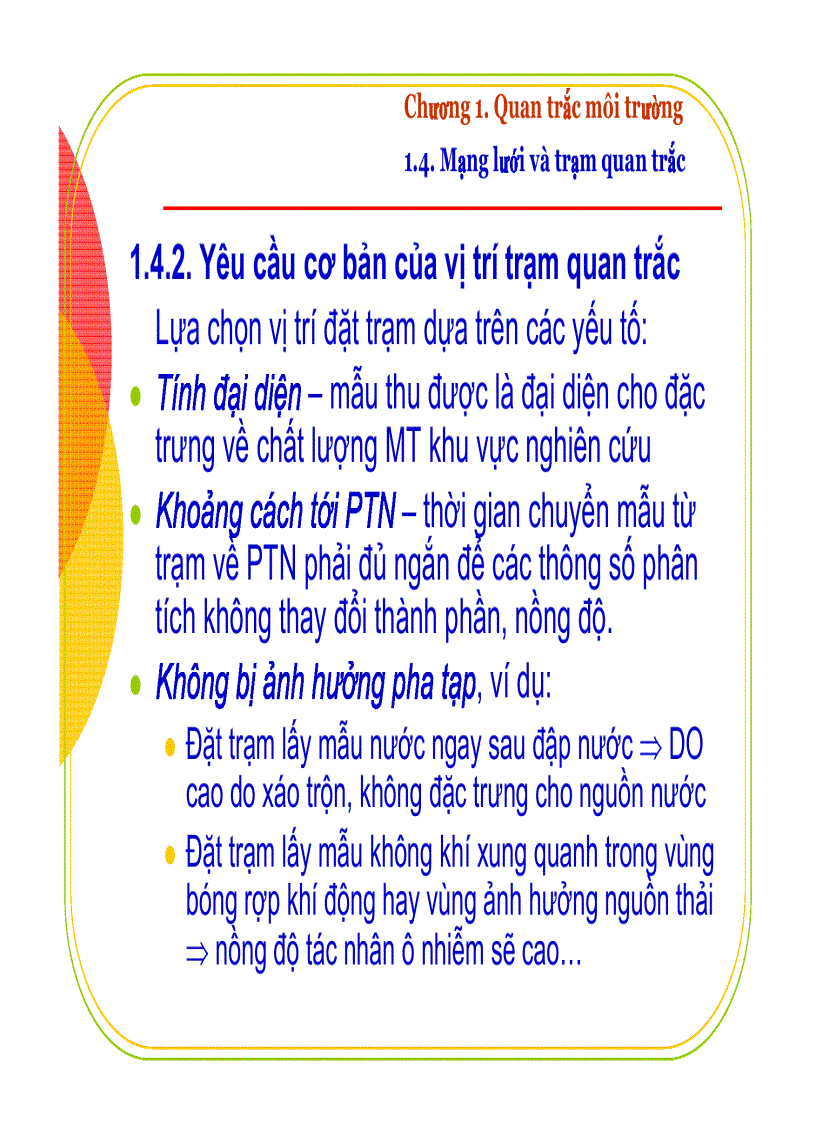 image for page Quan trắc và kiểm soát ô nhiễm môi trường nước và không khí lục địa