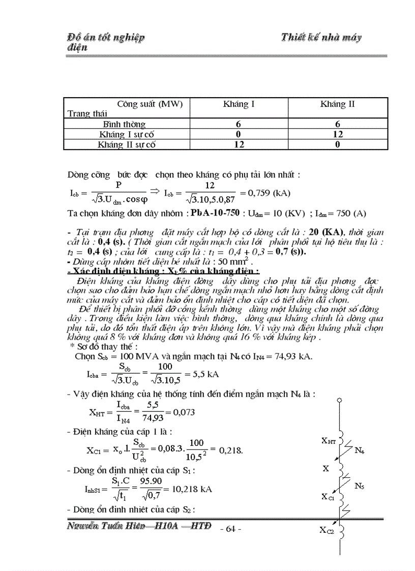 image for page Thiết kế phần điện nhà máy nhiệt điện gồm 4 tổ máy công suất mỗi máy là 100 MW