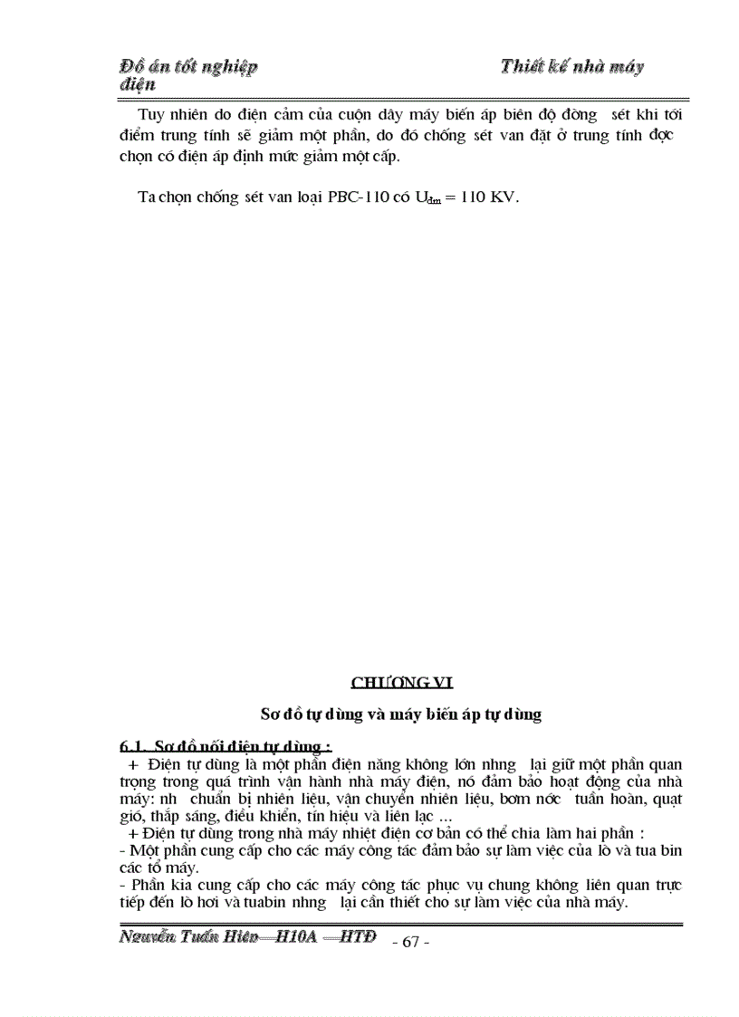 image for page Thiết kế phần điện nhà máy nhiệt điện gồm 4 tổ máy công suất mỗi máy là 100 MW
