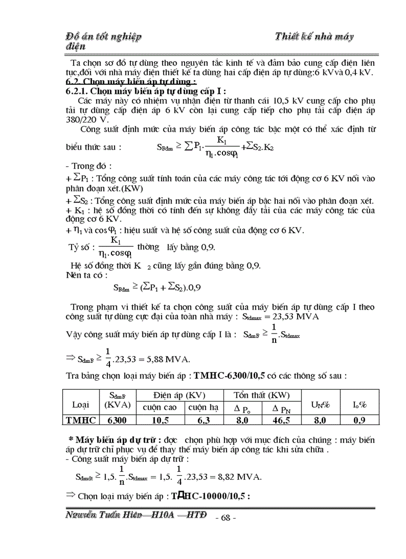image for page Thiết kế phần điện nhà máy nhiệt điện gồm 4 tổ máy công suất mỗi máy là 100 MW