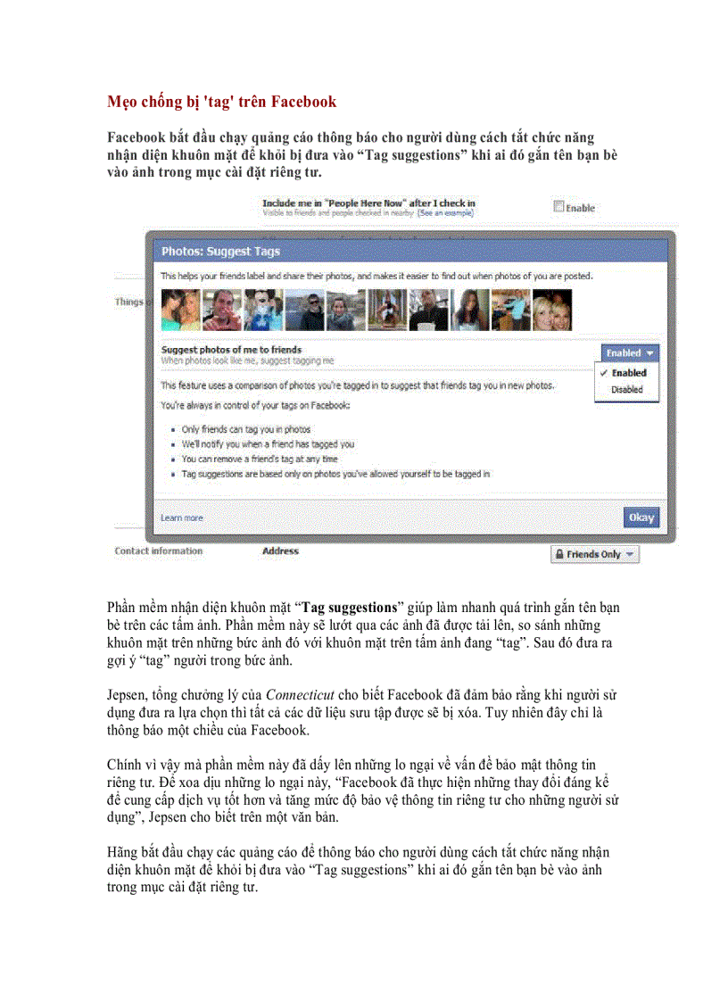image for page Mẹo chống bị tag trên Facebook