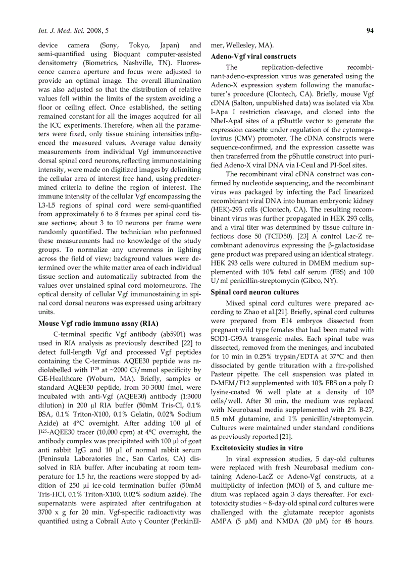 image for page Báo cáo y học Vgf is a novel biomarker associated with muscle weakness in amyotrophic lateral sclerosis ALS with a potential role in disease pathogenesis