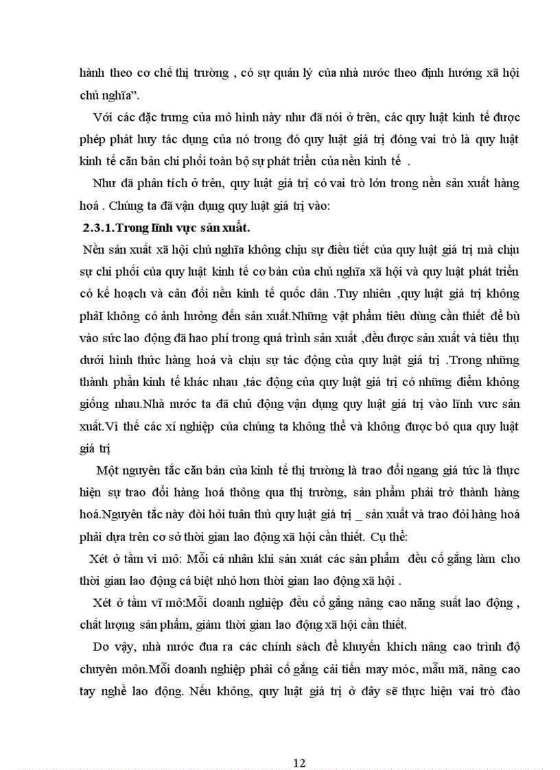 image for page Quy luật giá trị và vai trò của nó trong nền kinh tế thị trường