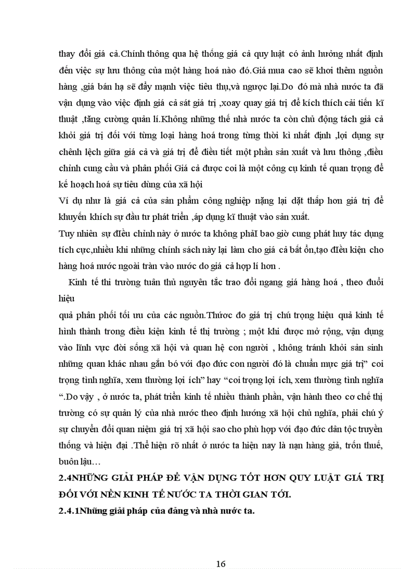 image for page Quy luật giá trị và vai trò của nó trong nền kinh tế thị trường