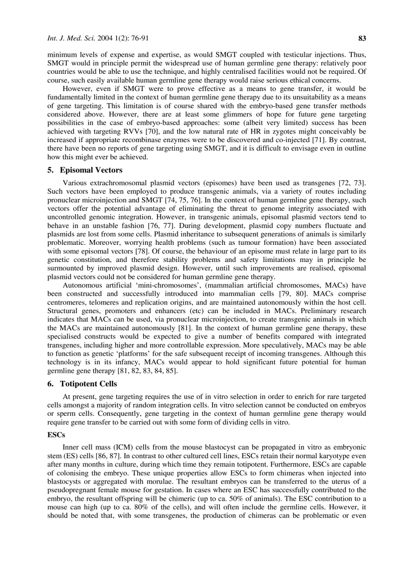 image for page Báo cáo y học Gene Therapy The Potential Applicability of Gene Transfer Technology to the Human Germline