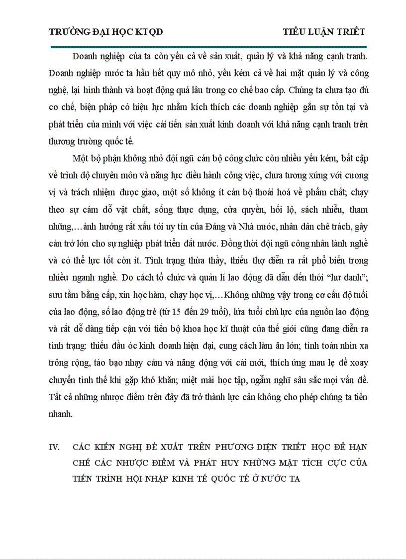 image for page VN trong xu thế hội nhập dưới con mắt triết học