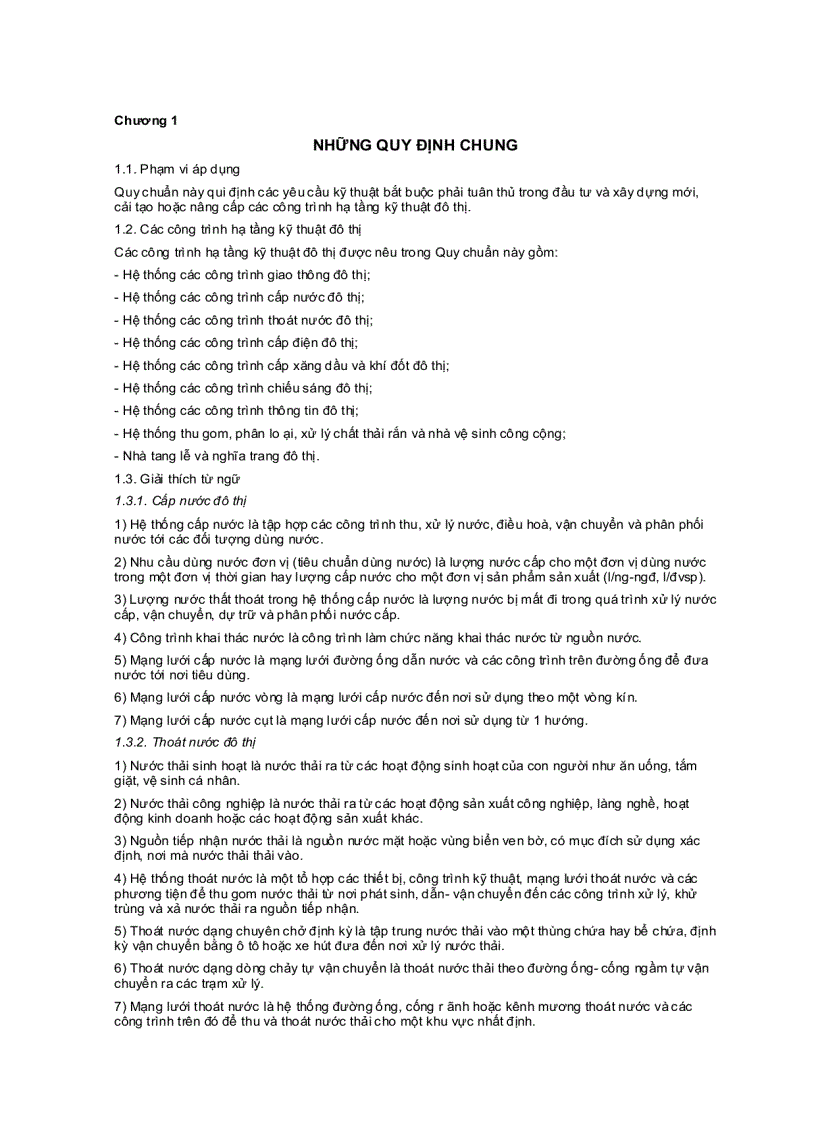 image for page Quy chuẩn kỹ thuật quốc gia các công trình kỹ thuật hạ tầng đô thị