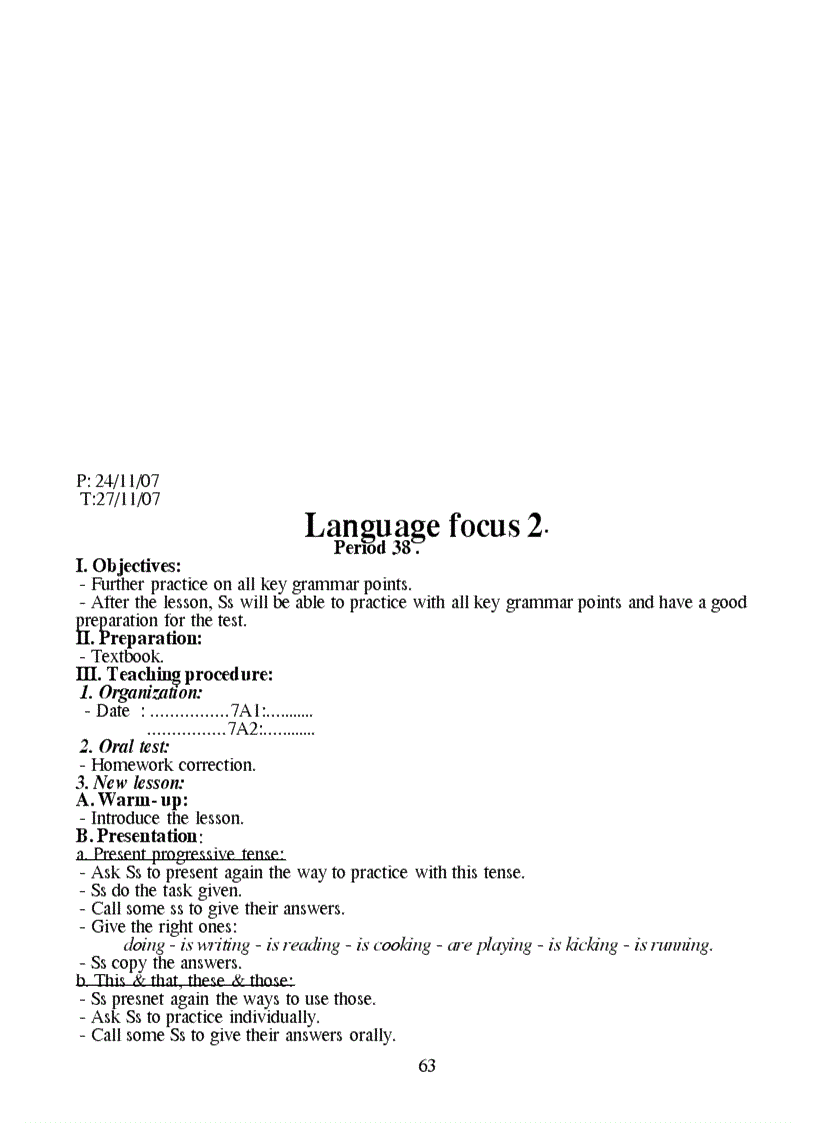 image for page Giáo án Tiếng anh 7