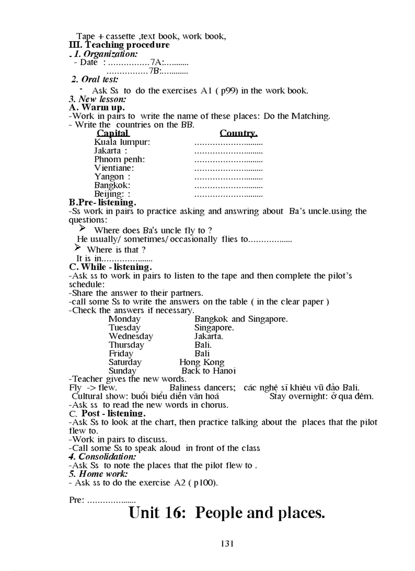 image for page Giáo án Tiếng anh 7