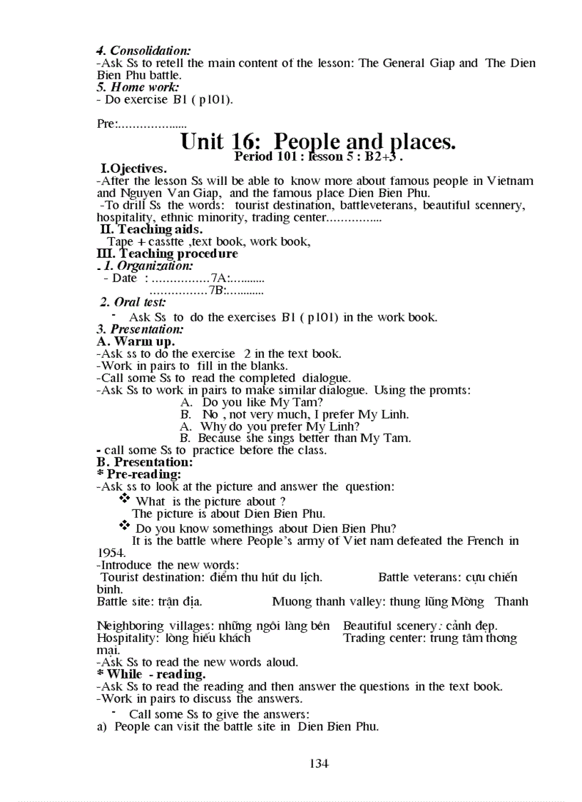 image for page Giáo án Tiếng anh 7