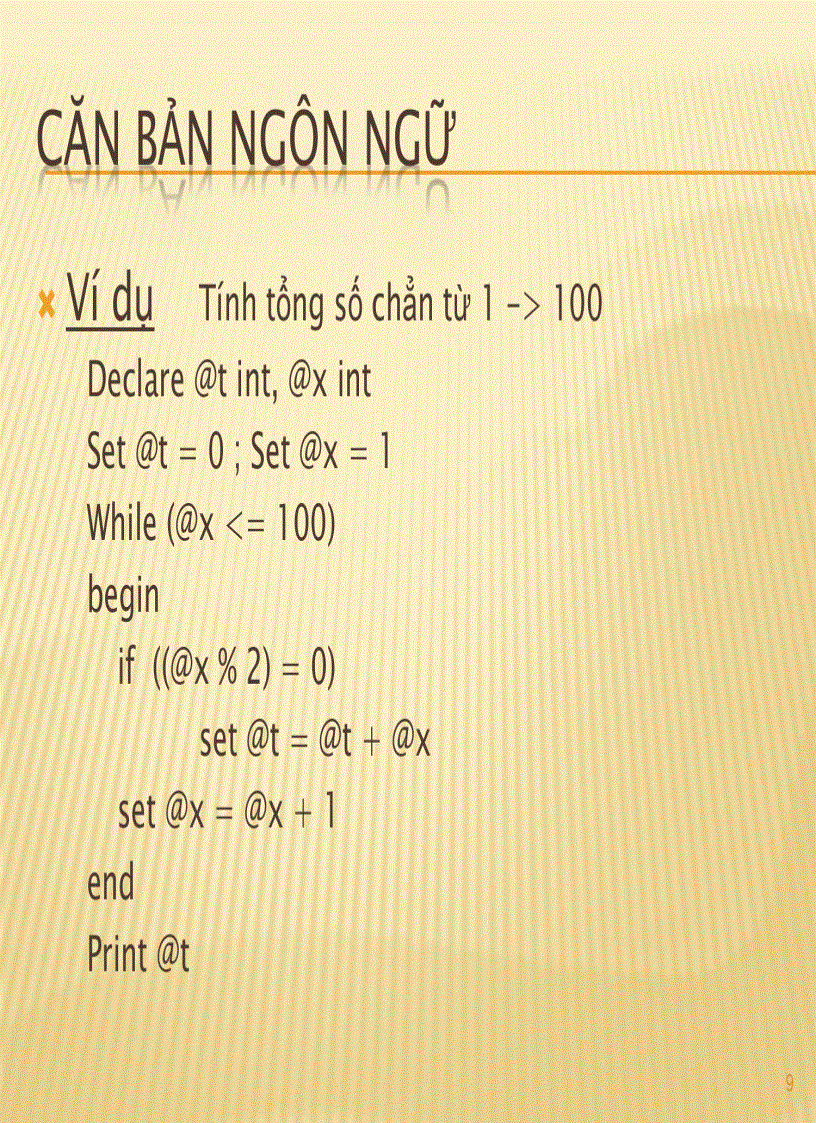 image for page Lập trình sql