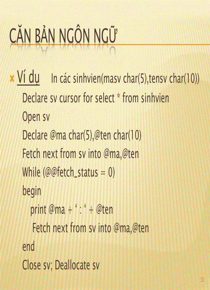 image for page Lập trình sql