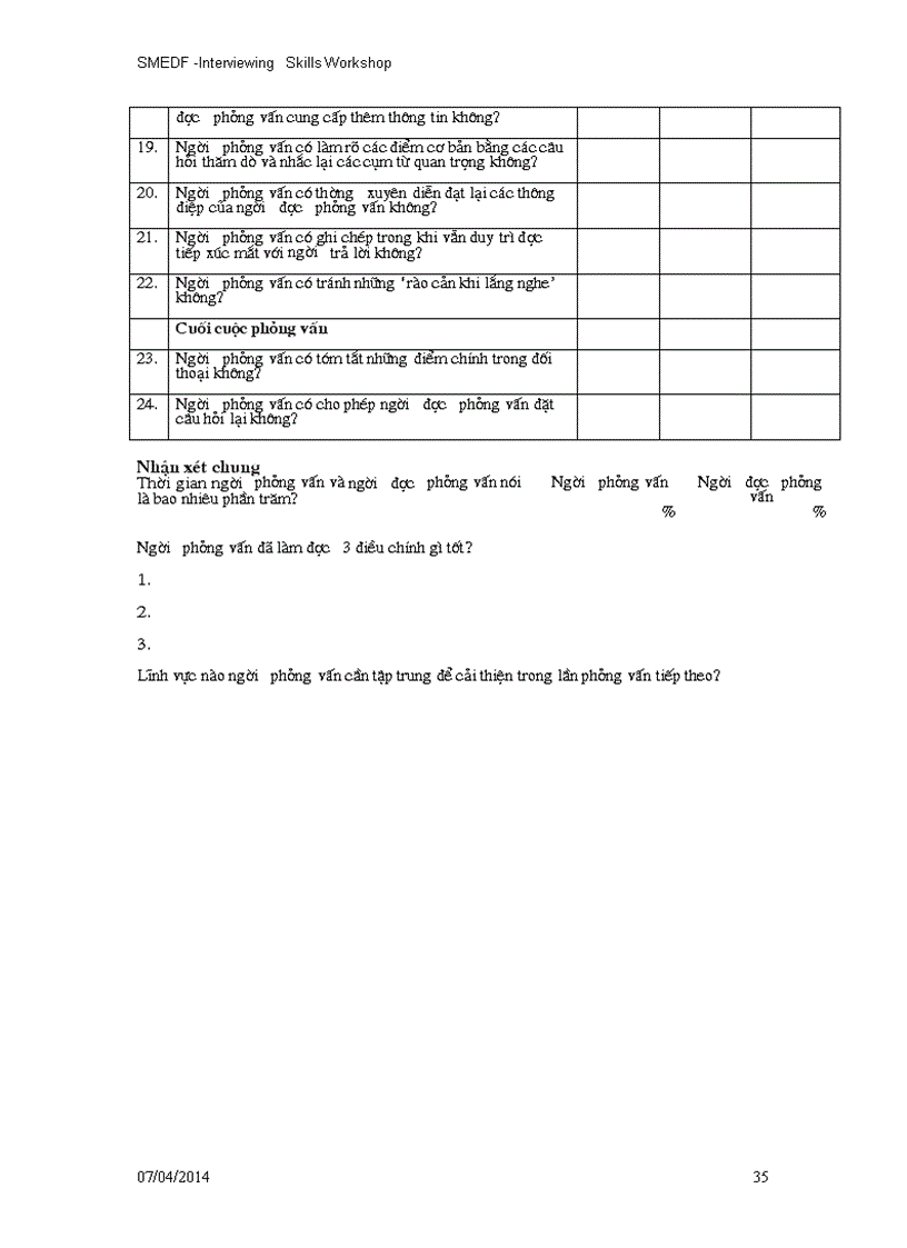 image for page Kỹ năng phỏng vấn