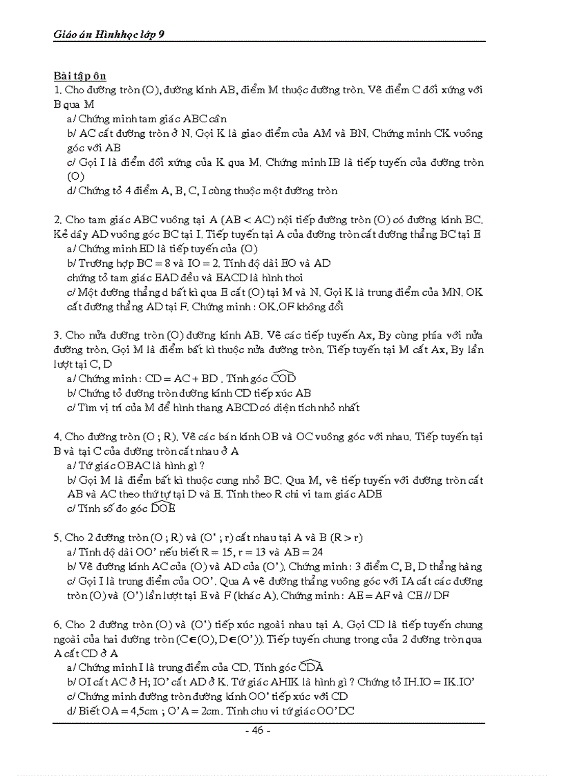 image for page Hình học 9 cả năm CHƯƠNG I HỆ THỨC LƯỢNG TRONG TAM GIÁC VUÔNG Tiết 1 2 MỘT SỐ HỆ THỨC VỀ CẠNH VÀ ĐƯỜNG CAO TRONG TAM GIÁC VUÔNG I Mục tiêu Biết thiết lập các hệ thức b2 ab c2 ac h2