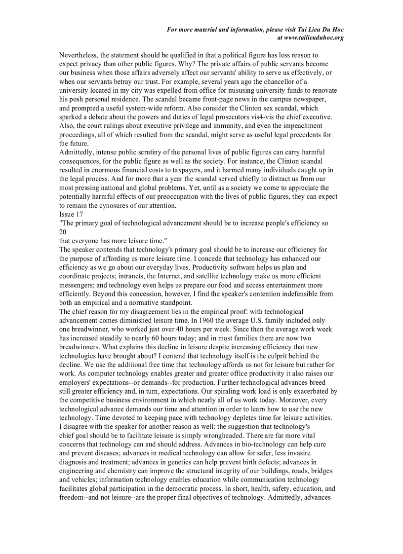 image for page GRE MODEL ESSAYS Issue