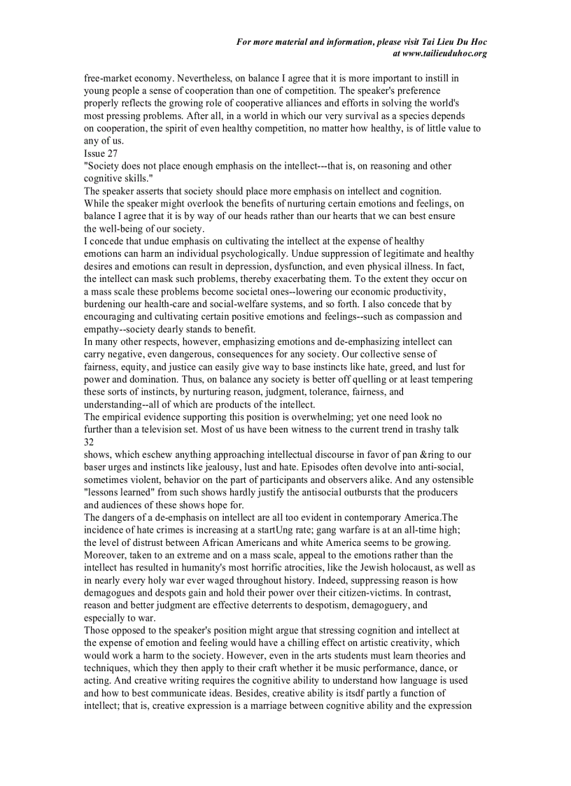 image for page GRE MODEL ESSAYS Issue