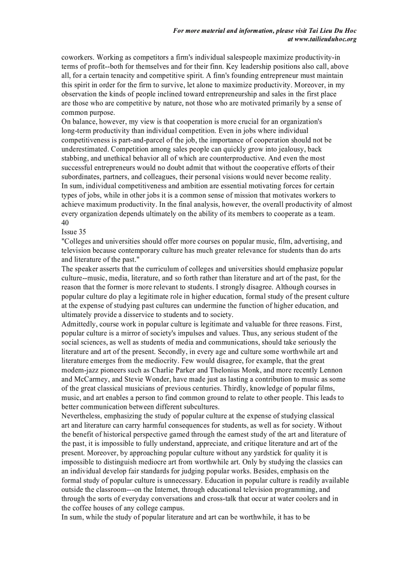 image for page GRE MODEL ESSAYS Issue