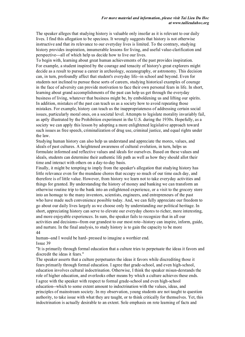 image for page GRE MODEL ESSAYS Issue