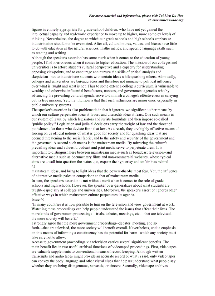 image for page GRE MODEL ESSAYS Issue