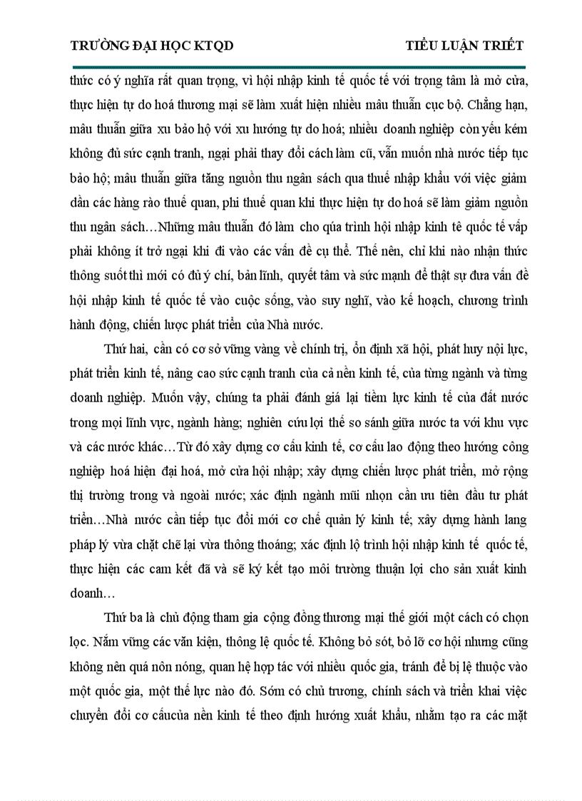 image for page VN trong xu thế hội nhập dưới con mắt triết học 1