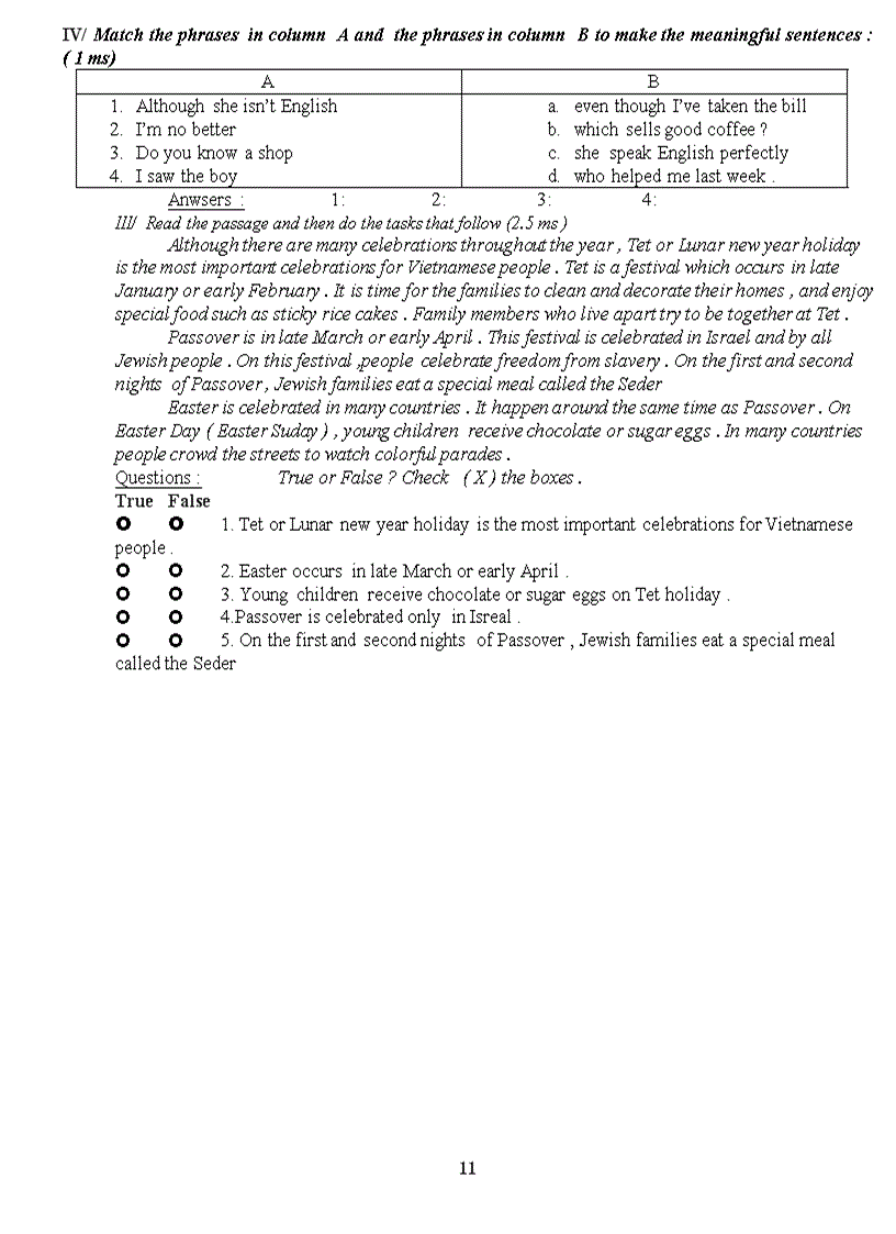 image for page Đề Cương ôn tập anh văn 9 học kỳ 2