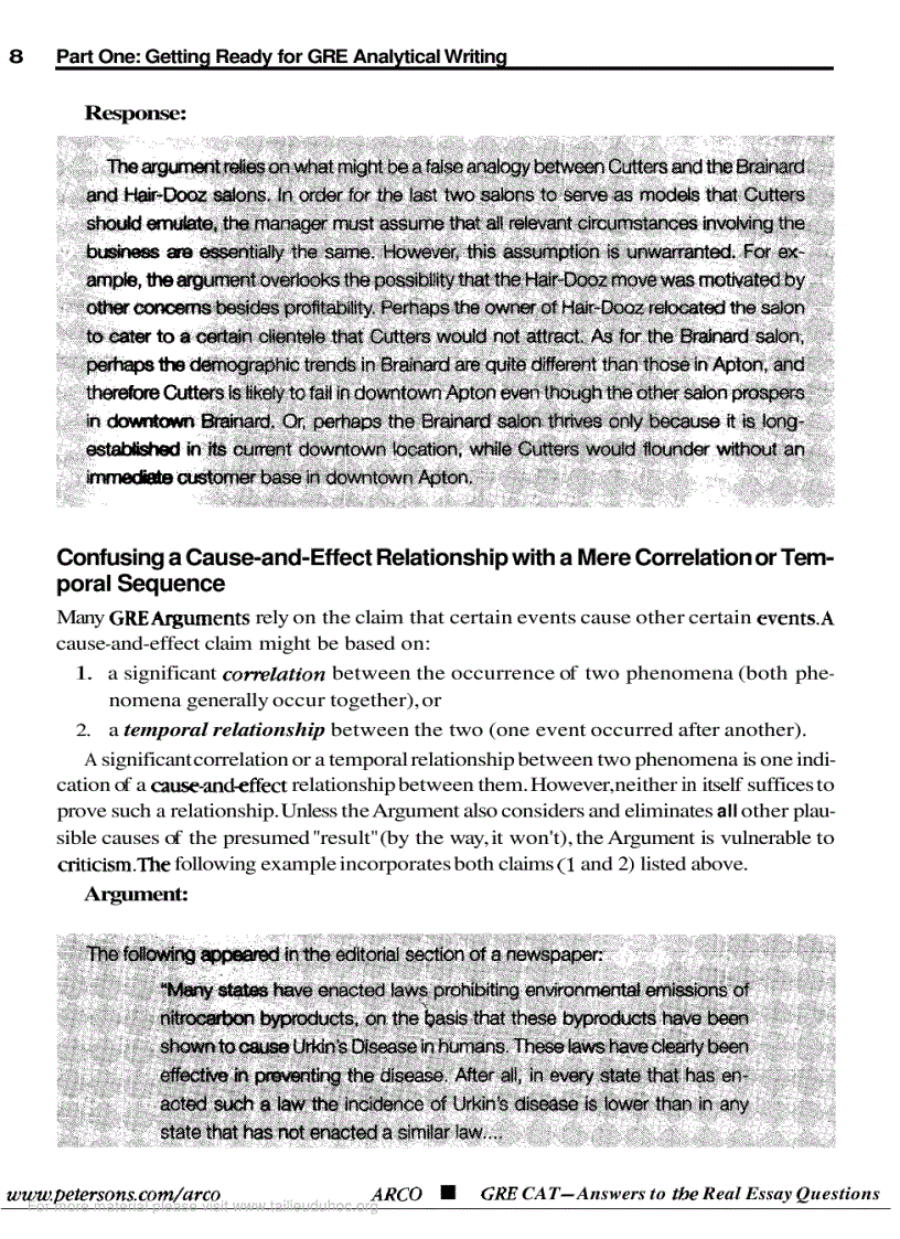 image for page Acro GRE CAT answer to the real essay questions