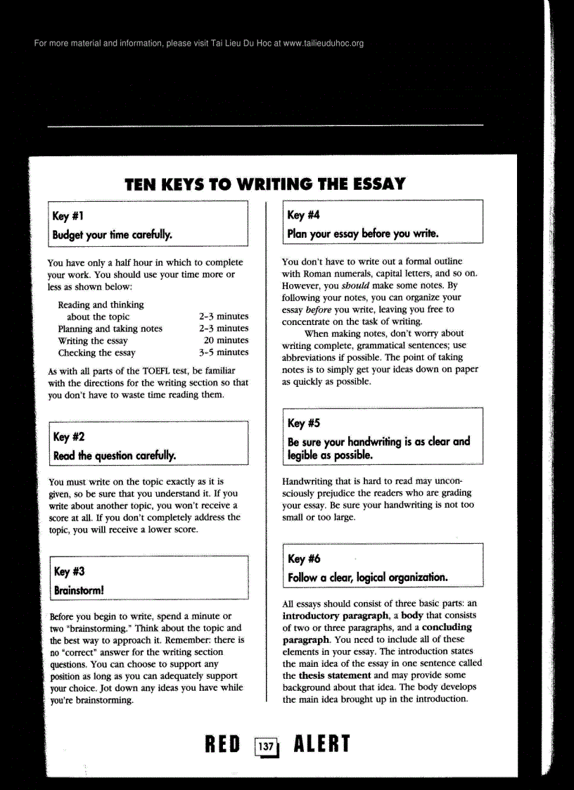 image for page Writing secction TWE