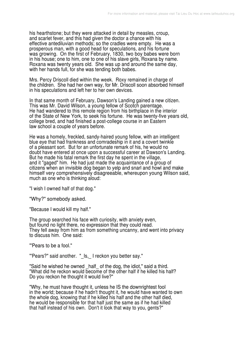 image for page The Tragedy of Pudd nhead Wilson by Mark Twain