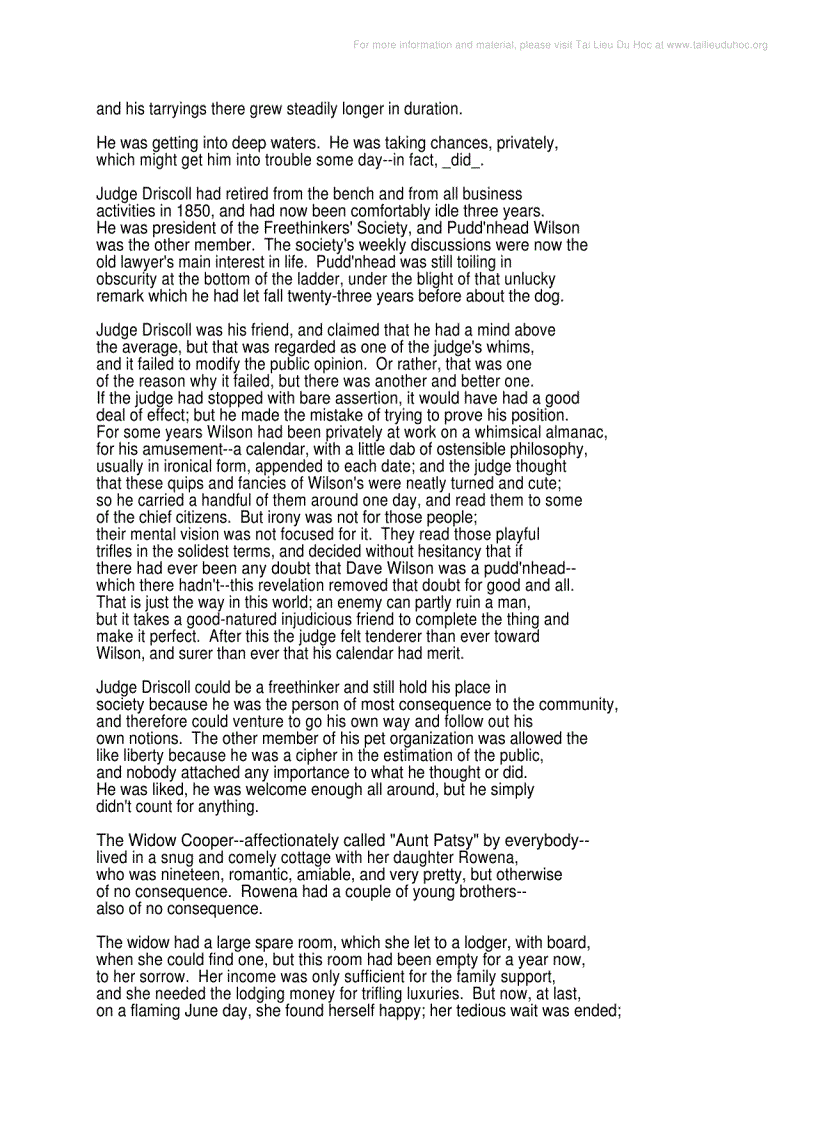 image for page The Tragedy of Pudd nhead Wilson by Mark Twain