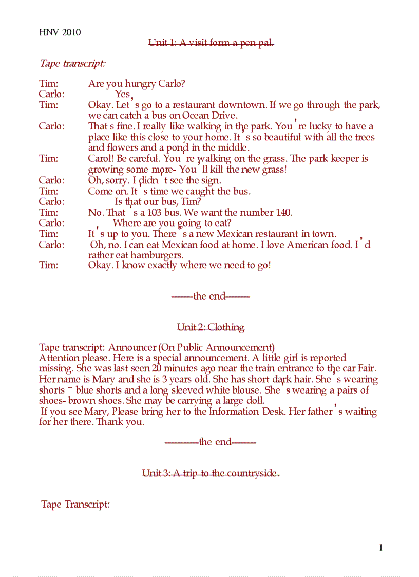 image for page Luyện nghe tiếng anh lớp 9