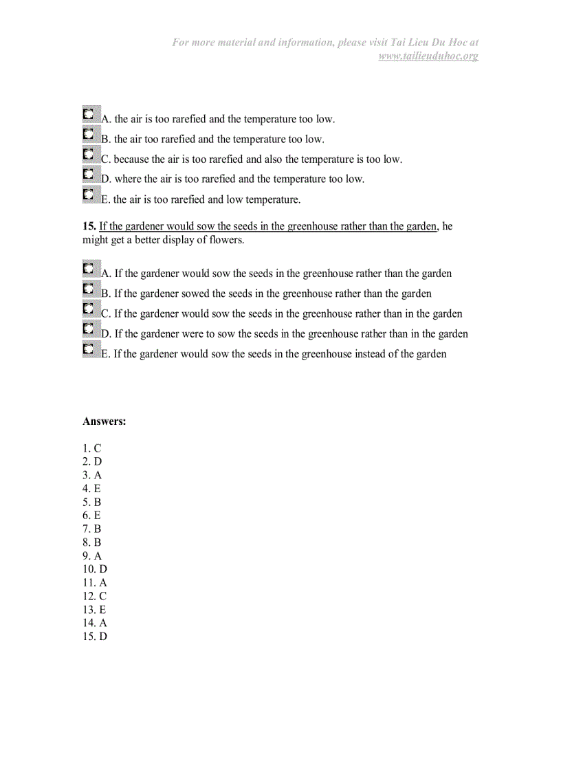 image for page Sentence Correction Test 1