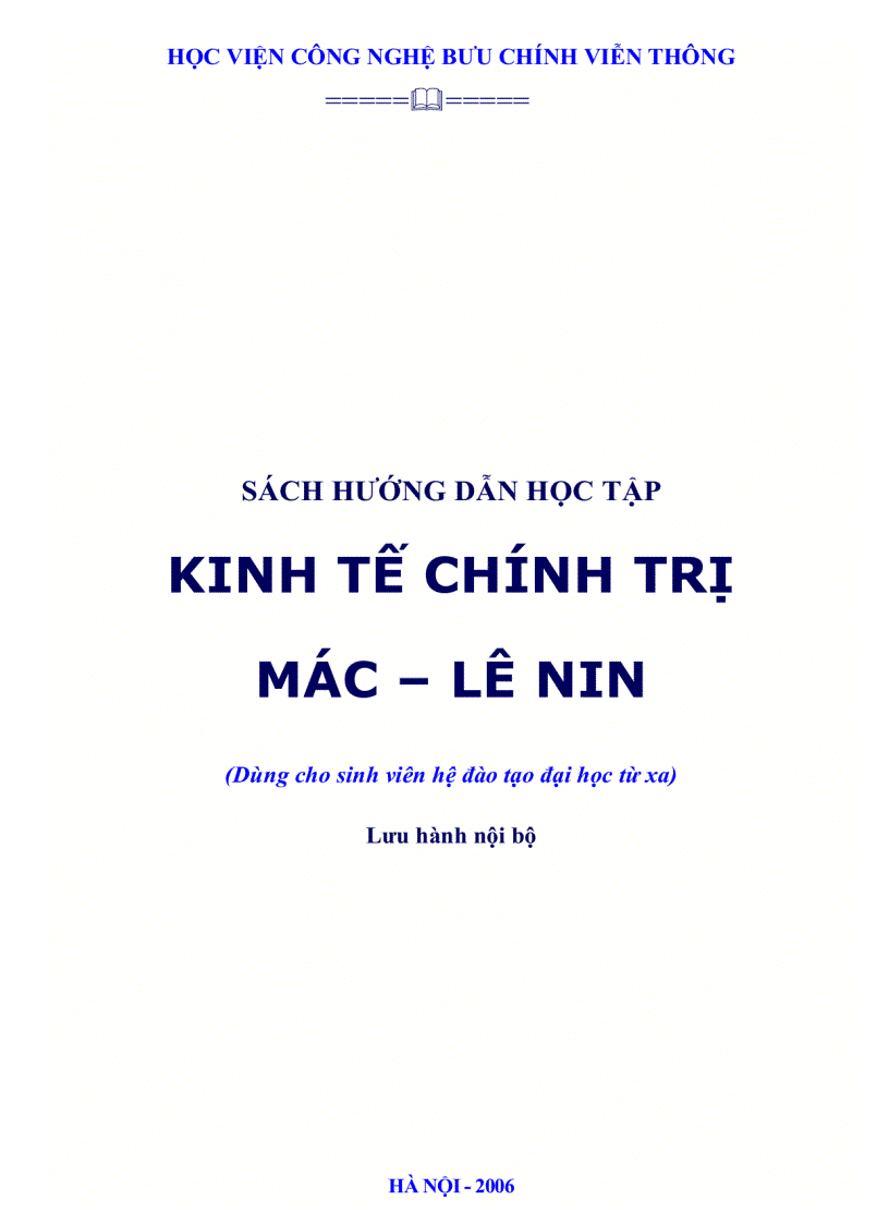 image for page Giáo Trình Kinh Tế Chính Trị