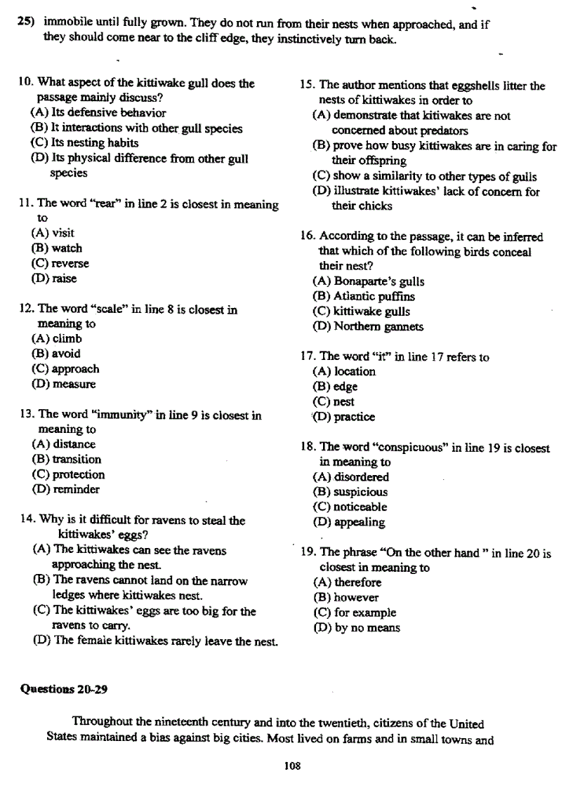 image for page Đề thi Toefl tháng 10 1998