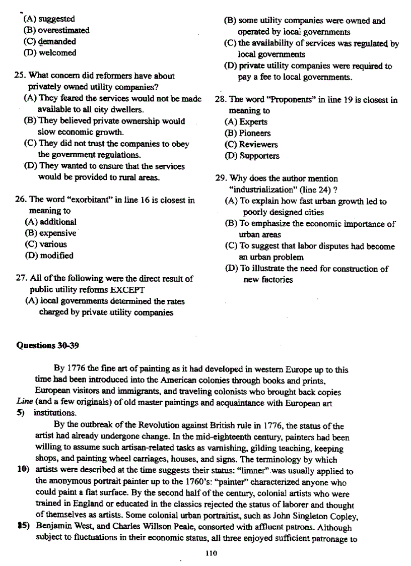 image for page Đề thi Toefl tháng 10 1998