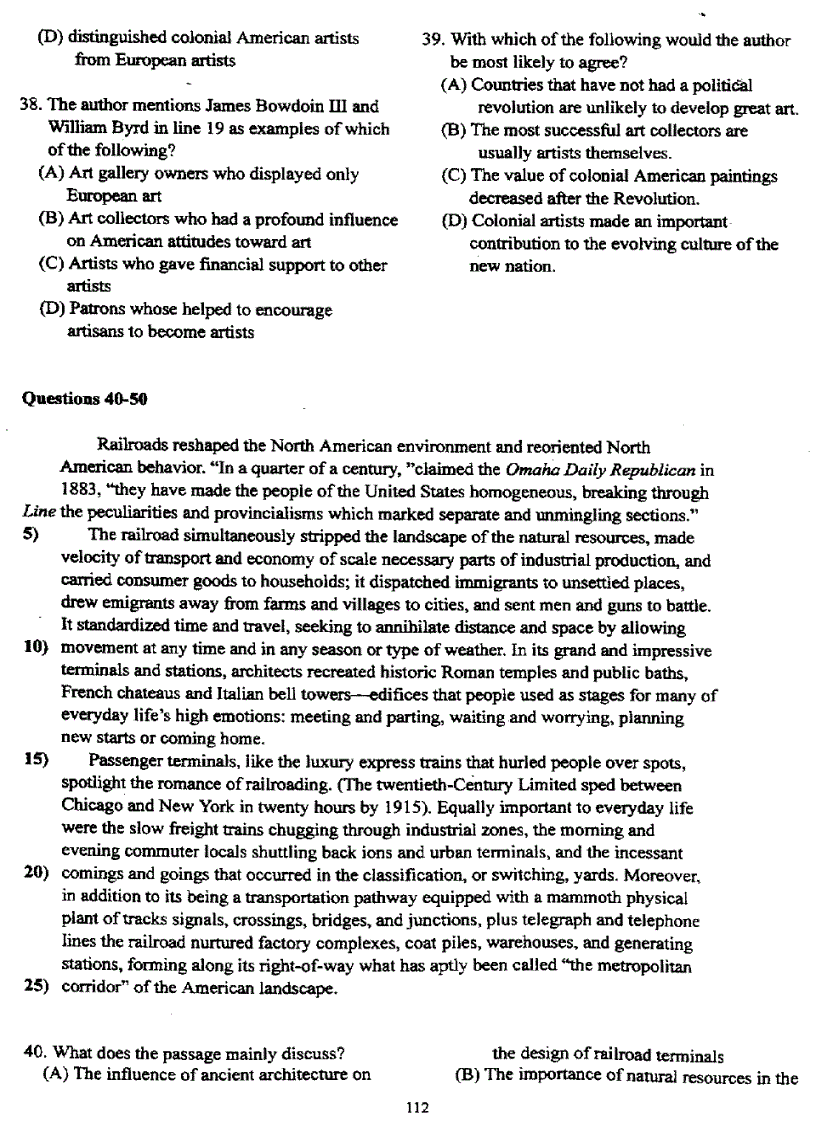 image for page Đề thi Toefl tháng 10 1998