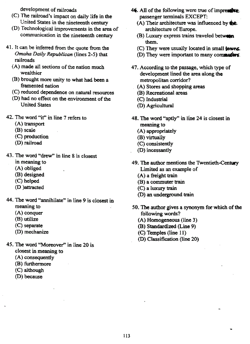 image for page Đề thi Toefl tháng 10 1998