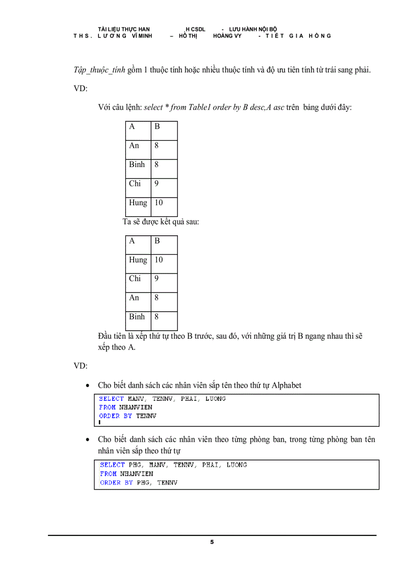 image for page Hướng Dẫn Thực Hành Cơ Sở Dữ Liệu Phần 4