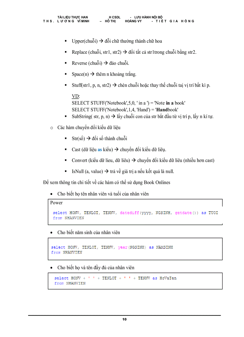 image for page Hướng Dẫn Thực Hành Cơ Sở Dữ Liệu Phần 4