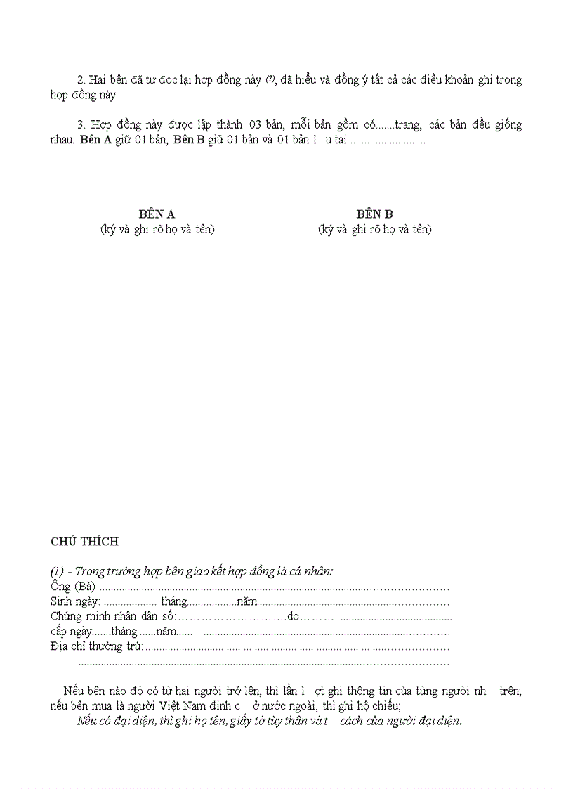 image for page Hợp đồng trao đổi nhà ở 1