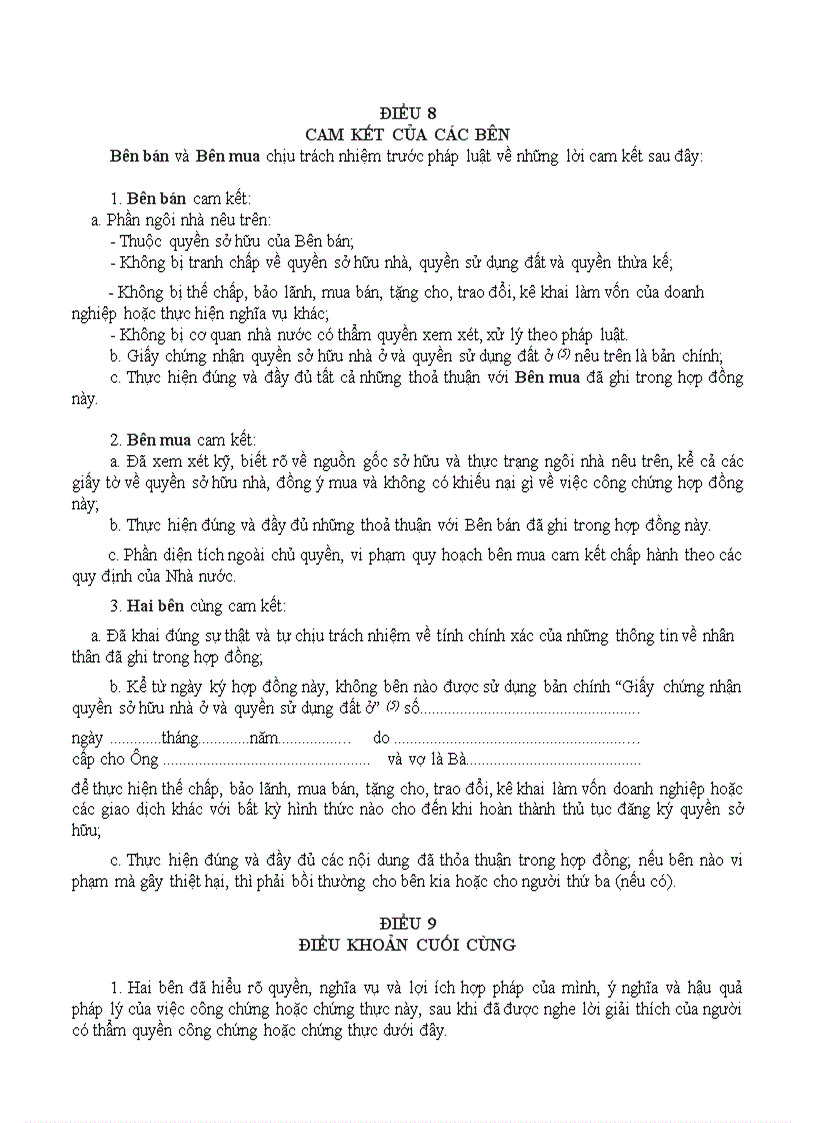 image for page Hợp đồng mua bán nhà ở 4