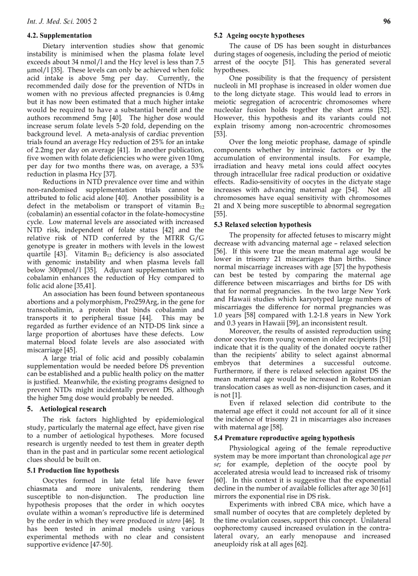 image for page Báo cáo y học Primary prevention of Down s syndrome