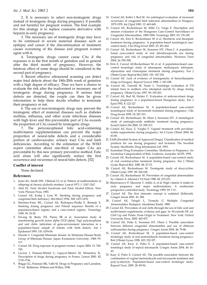 image for page Báo cáo y học Risk and Benefit of Drug Use During Pregnancy