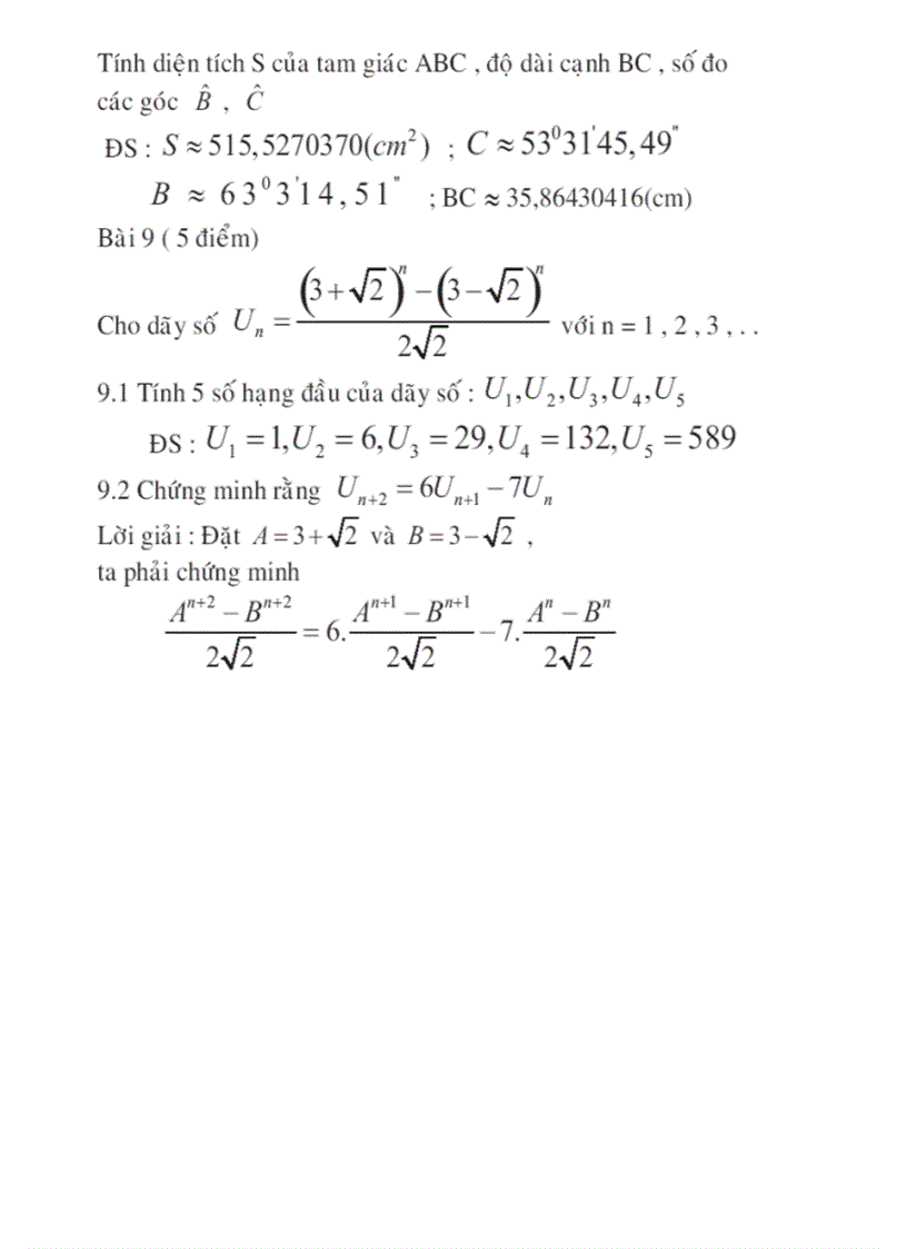 image for page Giải toán lớp 9 bằng máy tính bỏ túi Bộ GDĐT 2005