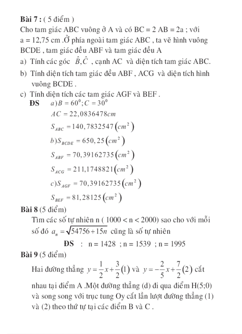 image for page Giải toán lớp 9 bằng máy tính bỏ túi Bộ GDĐT 2006