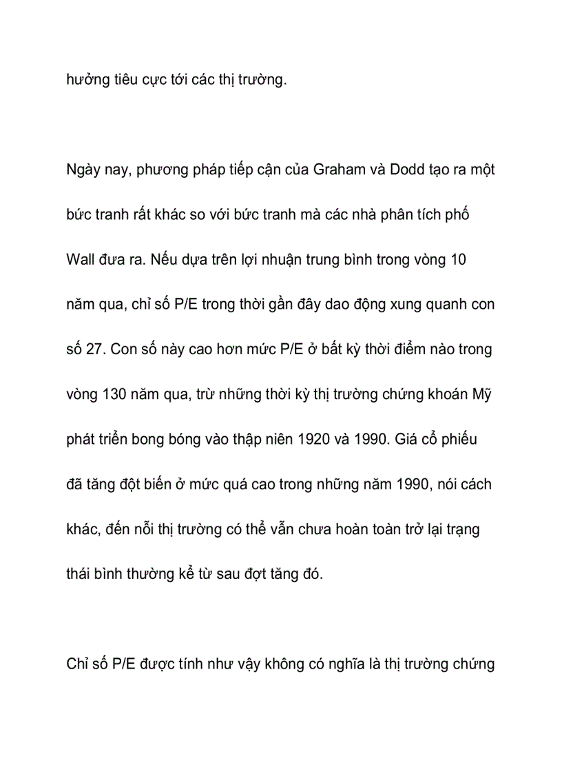 image for page Chỉ số P E Chuyện nhiều nhà đầu tư Mỹ chưa biết 1