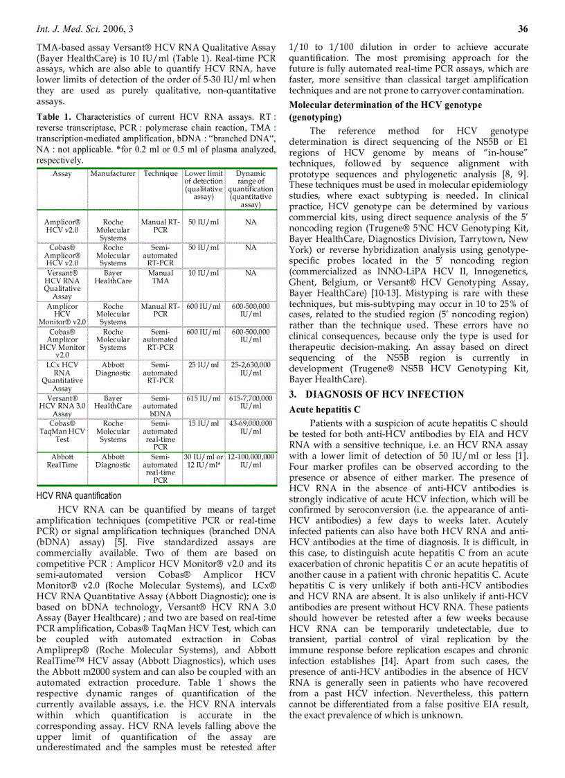 image for page Báo cáo y học Hepatitis C Virus Serologic and Virologic Tests and Clinical Diagnosis of HCVRelated Liver Disease