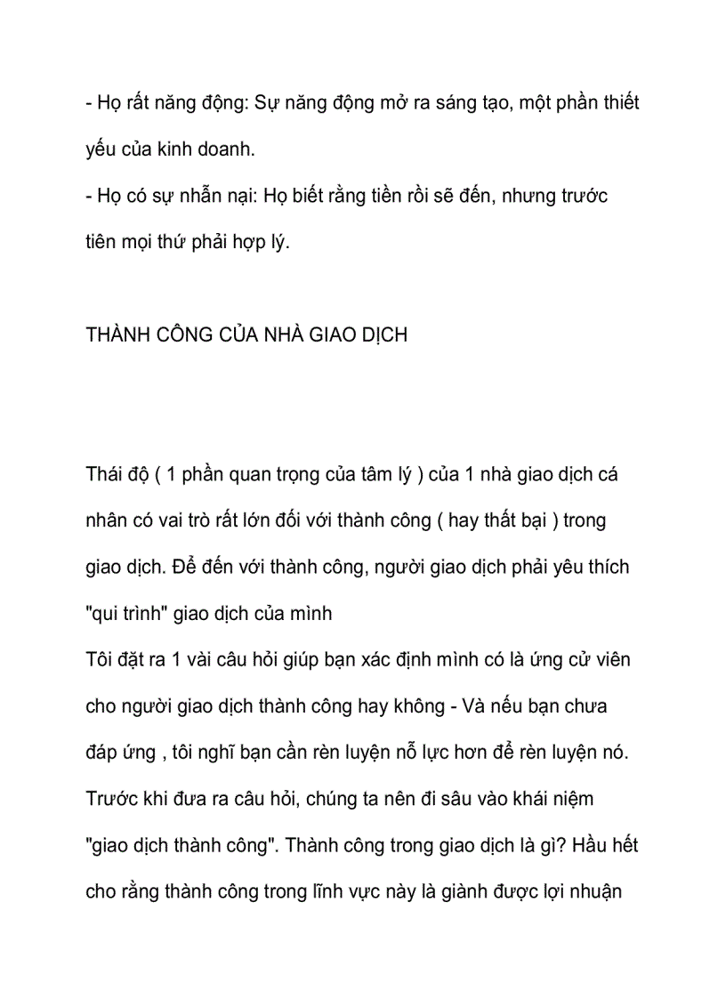 image for page Trader thành công