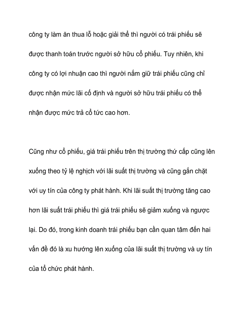 image for page Lựa chọn cổ phiếu hay trái phiếu để đầu tư