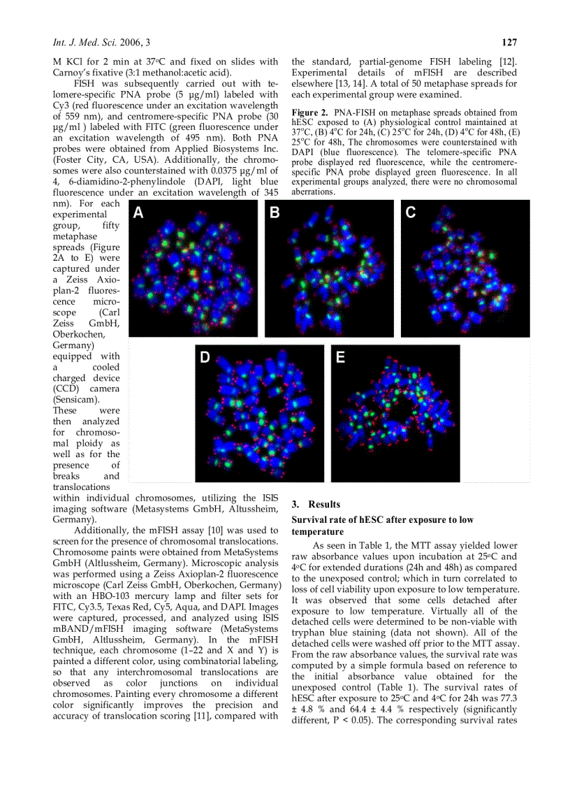 image for page Báo cáo y học Low temperature tolerance of human embryonic stem cells